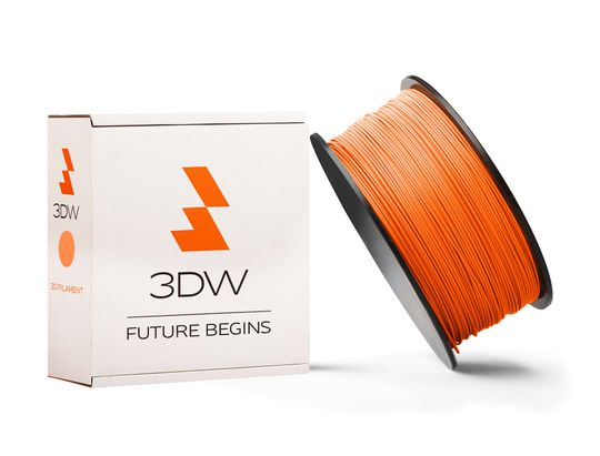3DW - PLA filament 1,75 mm oranžová, 0,5 kg, tlač 190-210 ° C