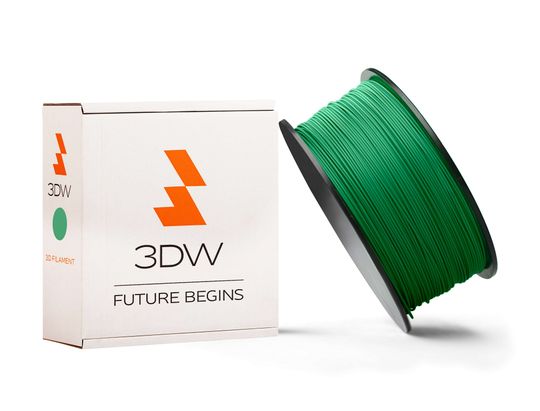 3DW - PLA filament 1,75mm zelená, 1kg, tlač 190-210°C
