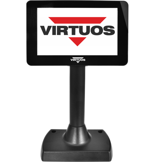 7 "LCD farebný zákaznícky displej Virtuos SD700F, USB, čierny