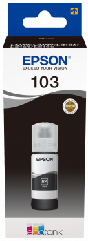 Atrament Epson 103 Black - originálny
